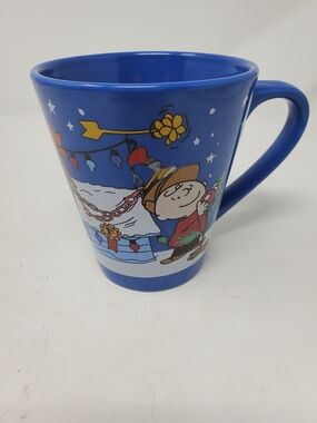Peanuts Charlie Brown Christmas Mug Blue Zak Designs Snoopy Holiday Cup 2017